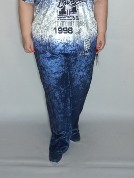 Брюки   "Адик велюр" синий Брюки   "Адик велюр" синий