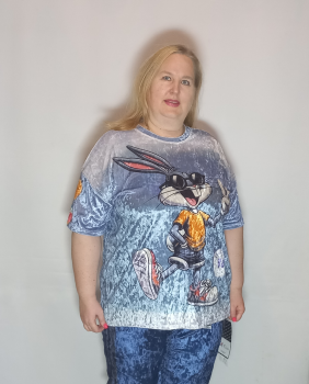 Туника  велюр "Багз Банни" Туника  велюр "Багз Банни"