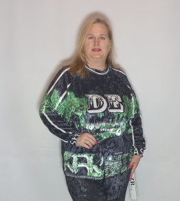 Лонгслив велюр "2633DE"