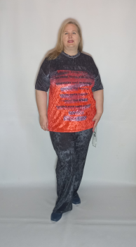 Туника велюр "Пламя" Туника велюр "Пламя"