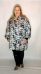 Плащ Графика штрихи (Smart-Woman, Россия) — размеры 3XL, 5 XL