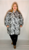Плащ Графика штрихи (Smart-Woman, Россия) — размеры 3XL, 5 XL