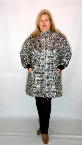Плащ Графика лапка (Smart-Woman, Россия) — размеры 3XL, 5 XL, 56-58