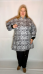 Плащ Графика цветы (Smart-Woman, Россия) — размеры 3XL, 5 XL